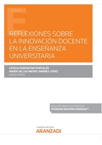 Books Frontpage Reflexiones sobre la innovación docente en la enseñanza universitaria (Papel + e-book)