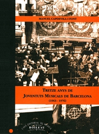 Books Frontpage Tretze anys de Joventuts Musicals de Barcelona