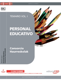 Books Frontpage Personal Educativo del Consorcio Haurreskolak. Temario Vol. I.