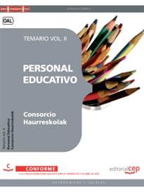 Books Frontpage Personal Educativo del Consorcio Haurreskolak. Temario Vol. II.