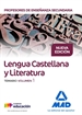 Front pageCuerpo de Profesores de Enseñanza Secundaria. Lengua Castellana y Literatura. Temario volumen 1