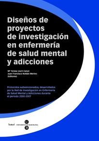 Books Frontpage Diseños de proyectos de investigación en enfermería de salud mental y adicciones