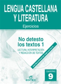 Books Frontpage Cuaderno 9. No detesto los textos 1