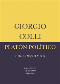 Books Frontpage Platón político
