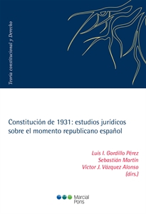 Books Frontpage Constitución de 1931: estudios jurídicos sobre el momento republicano español