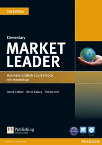Books Frontpage Market Leader 3rd Edition Elementary Coursebook with DVD-ROM and My EnglishLab Student online access code Pack