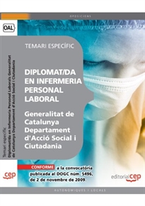 Books Frontpage Personal Laboral de la Generalitat de Catalunya. Departament d'Acció Social i Ciutadania. Diplomat/da en Infermeria. Temari específic