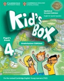 Books Frontpage Kid&#x02019;s Box Updated Level 4 Pupil's Book English for Spanish Speakers Andalusian Edition