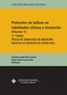 Front pageProtocolos de talleres en habilidades clínicas y simulación (volumen 1)
