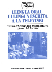 Books Frontpage Llengua oral i llengua escrita a la televisió