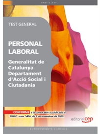 Books Frontpage Personal Laboral de la Generalitat de Catalunya. Departament d'Acció Social i Ciutadania. Test General