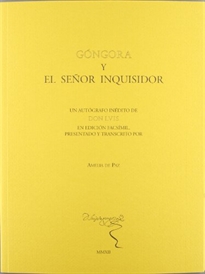 Books Frontpage Góngora y el señor inquisidor