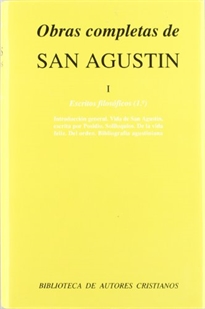 Books Frontpage Introducción general y bibliografía; Vida de San Agustín, por Posidio;  Soliloquio sobre el orden; Sobre la vida feliz