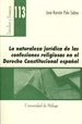 Front pageLa naturaleza jurídica de las confesiones religiosas en el Derecho Constitucional Español