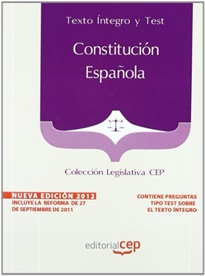 Books Frontpage Constitución Española.Texto Íntegro y Test. Colección Legislativa CEP