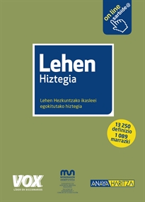 Books Frontpage Lehen Hiztegia