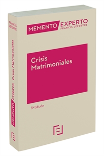 Books Frontpage Memento experto crisis matrimoniales