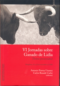 Books Frontpage VI Jornadas sobre Ganado de Lidia (Textos presentados)
