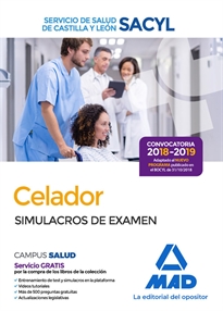 Books Frontpage Celador del Servicio de Salud de Castilla y León (SACYL).  Simulacros de Examen