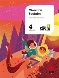 Books Frontpage Ciencias sociales. 4 Primaria. Mas Savia. Comunidad Valenciana