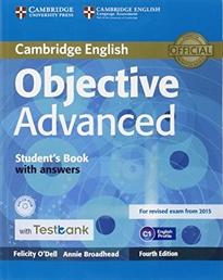 Books Frontpage Objective Advanced Student's Book with Answers with CD-ROM with Testbank 4th Edition