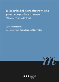 Books Frontpage Historia del Derecho romano y su recepción europea