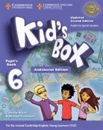 Books Frontpage Kid&#x02019;s Box Updated Level 6 Pupil's Book English for Spanish Speakers Andalusian Edition