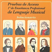 Books Frontpage Pruebas De Acceso A 1º De Enseñanza Profesional De Lenguaje Musical. Solucionario