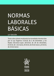 Books Frontpage Normas laborales básicas 15ª Edición