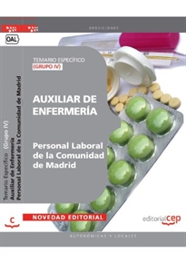 Books Frontpage Auxiliar de Enfermería (Grupo IV) Personal Laboral de la Comunidad de Madrid. Temario Específico