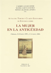 Books Frontpage Actas del III y IV Seminarios de Estudios sobre la Mujer en la Antigüedad