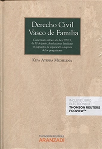 Books Frontpage Derecho Civil Vasco de Familia (Papel + e-book)