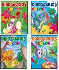Books Frontpage Dinosaurios color (4 títulos)