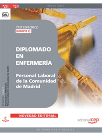 Books Frontpage Diplomado en Enfermería (Grupo II) Personal Laboral de la Comunidad de Madrid. Test Específico