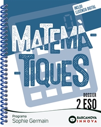 Books Frontpage Sophie Germain 2 ESO. Dossier. Matemàtiques