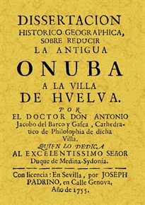 Books Frontpage Disertación histórica Onuba