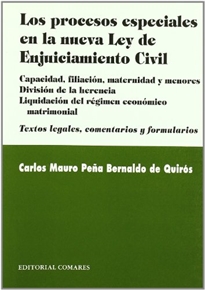 Books Frontpage Los procesos especiales en la nueva Ley de enjuiciamiento civil