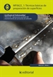 Front pageTécnicas básicas de preparación de superficies. TMVL0109 - Operaciones auxiliares de mantenimiento de carrocerías de vehículos
