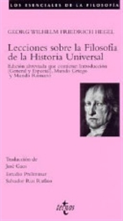 Books Frontpage Lecciones sobre la Filosofía de la Historia Universal