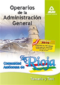 Books Frontpage Operarios de la administración general de la comunidad autónoma de la  rioja. Temario y test