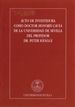 Front pageActo de investidura como Doctor Honoris Causa de la Universidad de Sevilla del Profesor Dr. Peter Hänggi