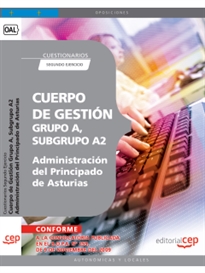 Books Frontpage Cuerpo de Gestión Grupo A, Subgrupo A2, de la Administración del Principado de Asturias. Cuestionarios Segundo Ejercicio