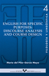 Books Frontpage English for specific purposes: discourse analysis and course design