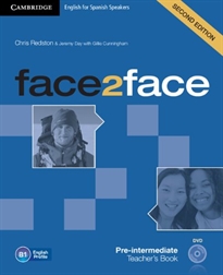 Books Frontpage Face2Face for Spanish Speakers Pre-intermediate