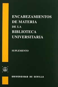 Books Frontpage Encabezamientos de materia de la Biblioteca Universitaria de Sevilla.