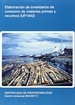 Front pageElaboración de inventarios de consumo de materias primas y recursos (UF1942)