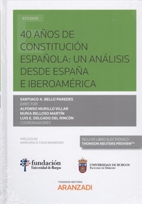 Books Frontpage 40 años de Constitución española: un análisis desde España e Iberoamérica (Papel + e-book)