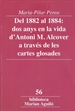 Front pageDel 1882 al 1884: dos anys en la vida d'Antoni M. Alcover a través de les cartes glosades
