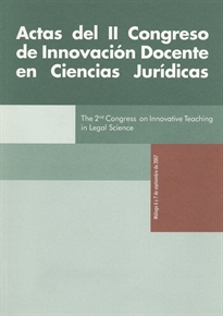 Books Frontpage Actas del II Congreso de Innovación Docente en Ciencias Jurídicas