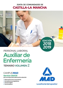 Books Frontpage Auxiliar de Enfermería (Personal Laboral de La Junta de Comunidades de Castilla-La Mancha). Temario Volumen 2